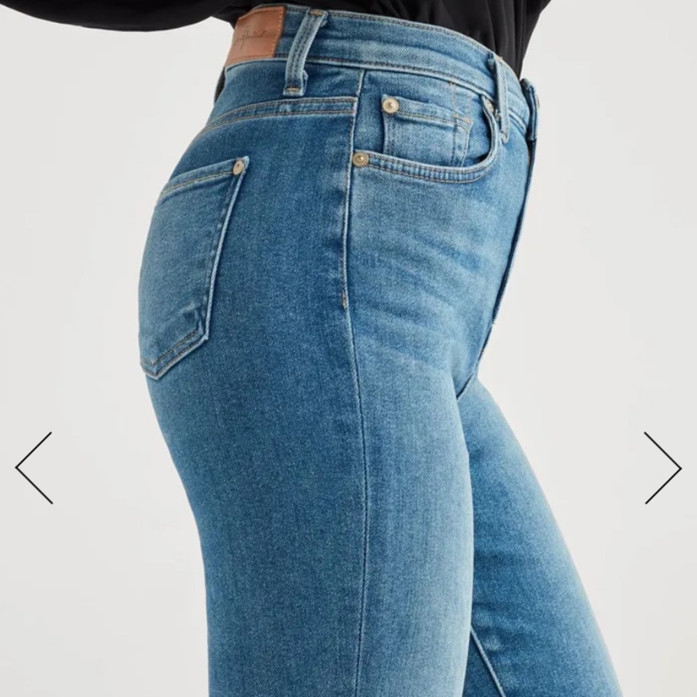 LUXE VINTAGE HIGH WAIST ANKLE SKINNY IN GREY BLUE - Picture 4 of 12